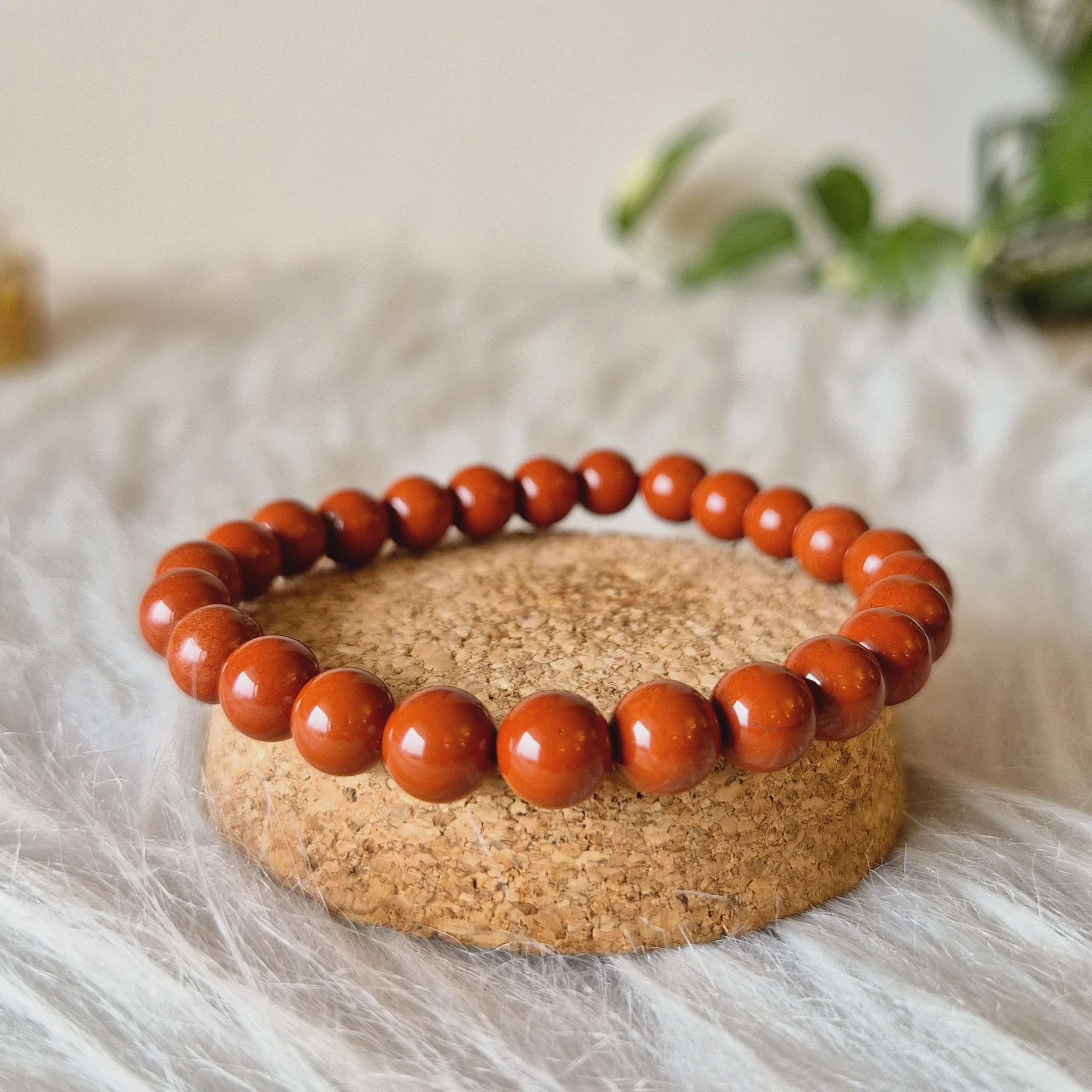 Inner Wisdom Light 19 Red Jaspar Bracelet
