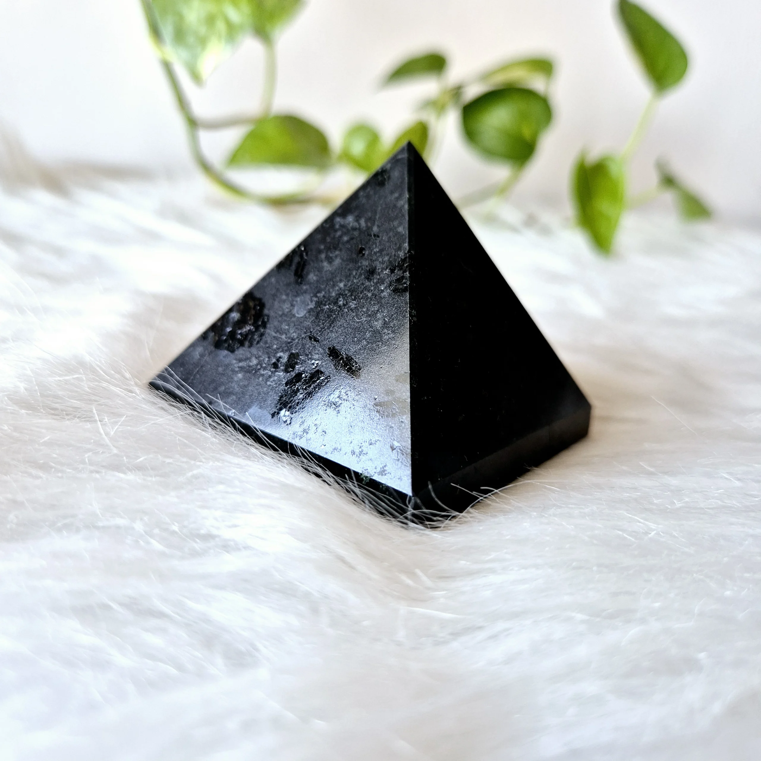 Light Coded Black Tourmaline Pyramid 3 Light Coded Black Tourmaline Pyramid - Image 3