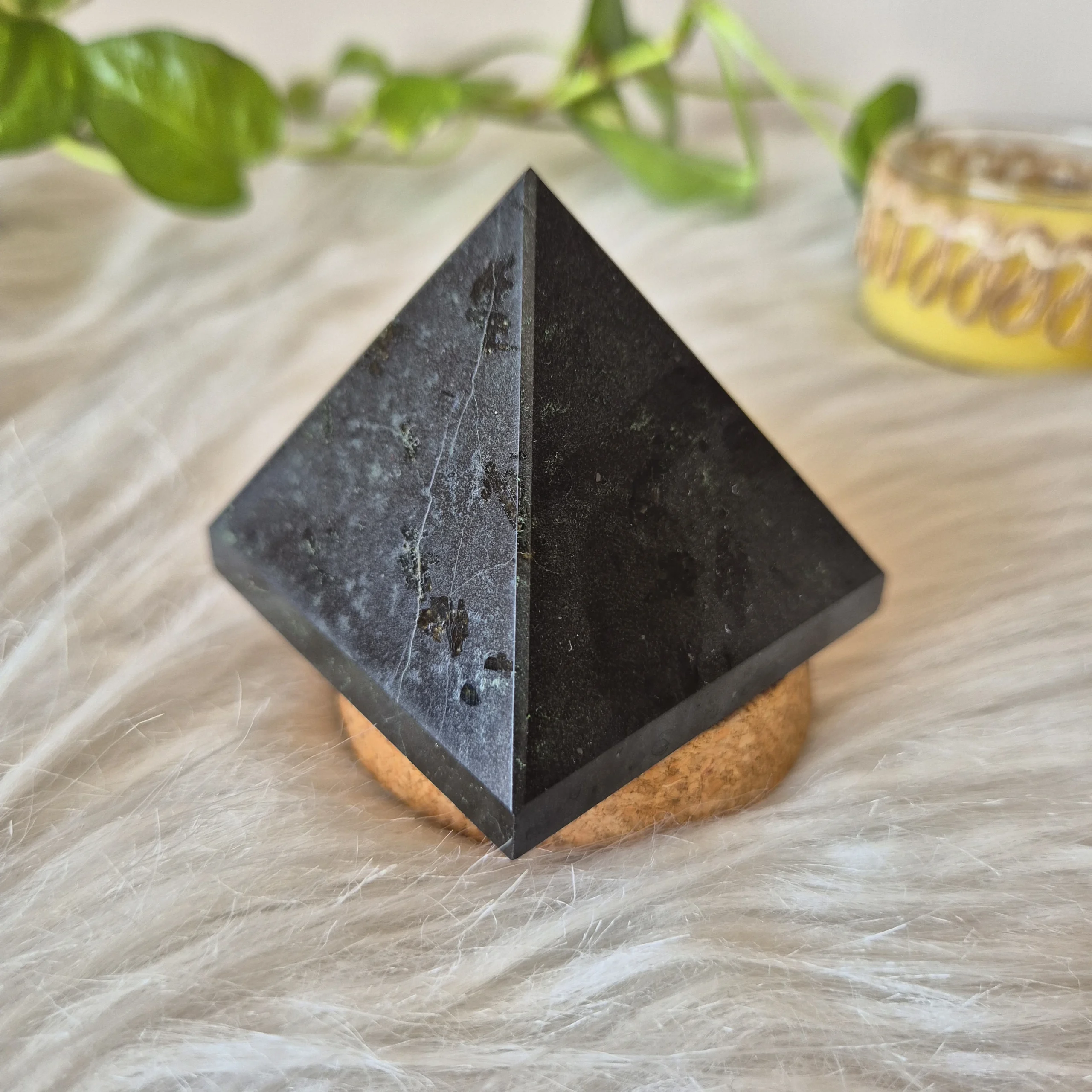 Light Coded Black Tourmaline Pyramid 1 Light Coded Black Tourmaline Pyramid